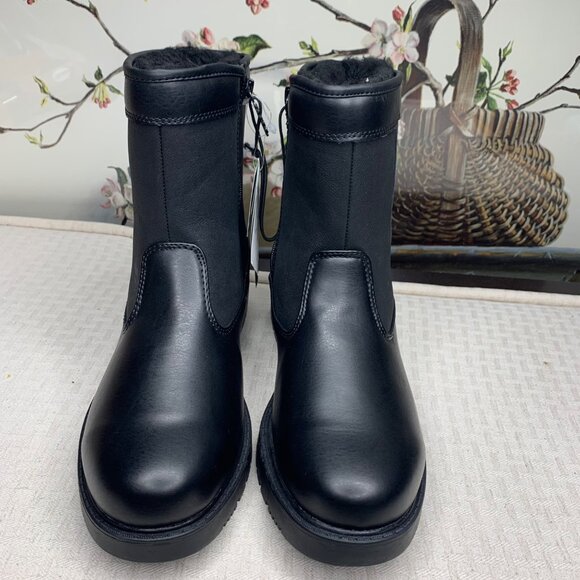 Totes Women's Waterproof Stadium Boots - Size 9M - Black Faux Fur Lining - Picture 8 of 10